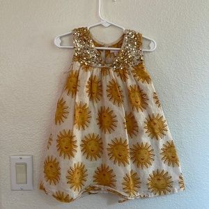 Pink Chicken sundress with sequin top. 2T